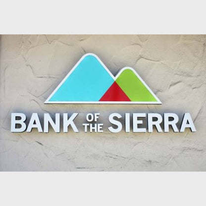 Bank Of The Sierra 3D Frontlit Channel Letters Led Light Sign - Shineneon