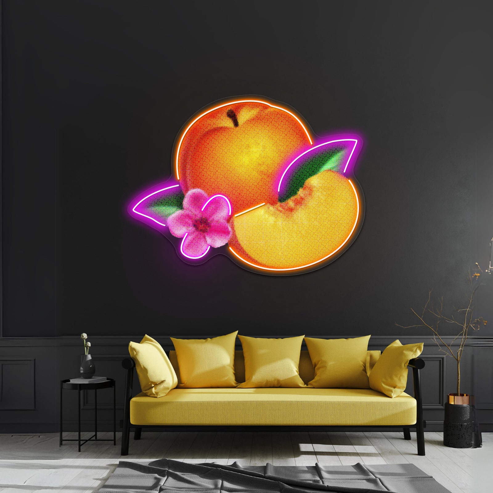Bankrupt Peach Artwork Led Neon Sign