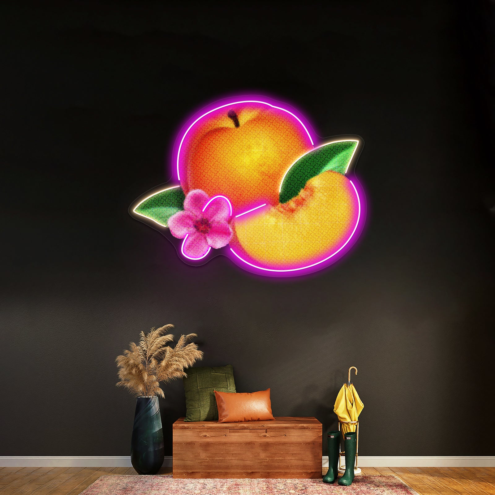 Bankrupt Peach Artwork Led Neon Sign
