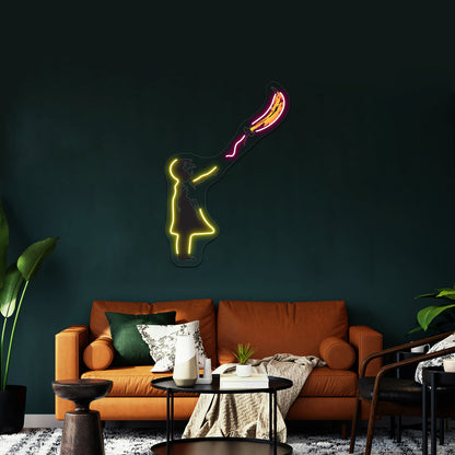 Banksy Underground Artwork Led Neon Sign - LED neon sign view 7