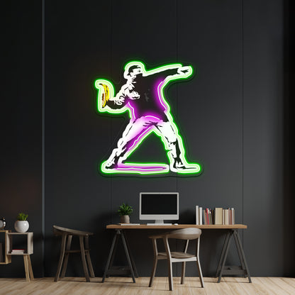 Banksy Underground Dancign Artwork Led Neon Sign - LED neon sign view 9
