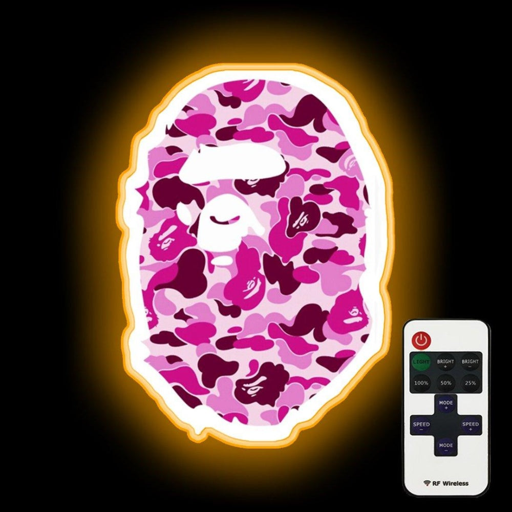 Bape Neon Sign Camo Neon Sign