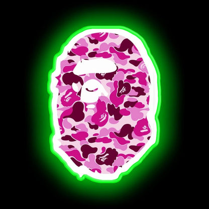 Bape Neon Sign Camo Neon Sign