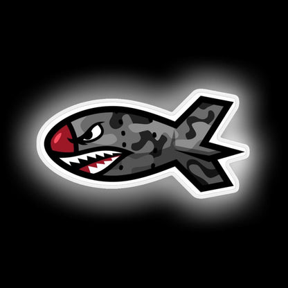 Bape Shark Bomb Torpedo Neon Sign - LED neon sign view 6