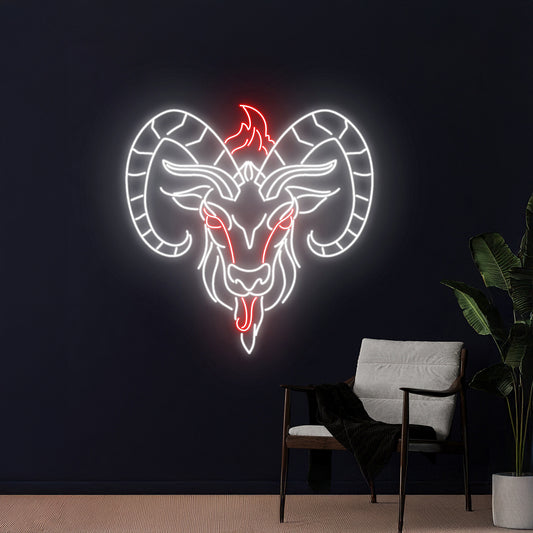 Baphomet Neon Sign