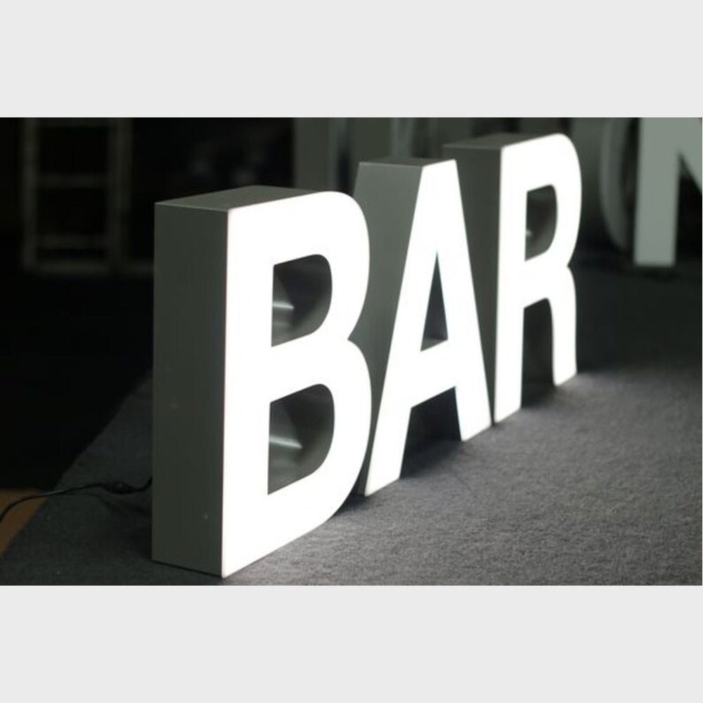 Bar 3D Frontlit Channel Letters Led Light Sign - Shineneon