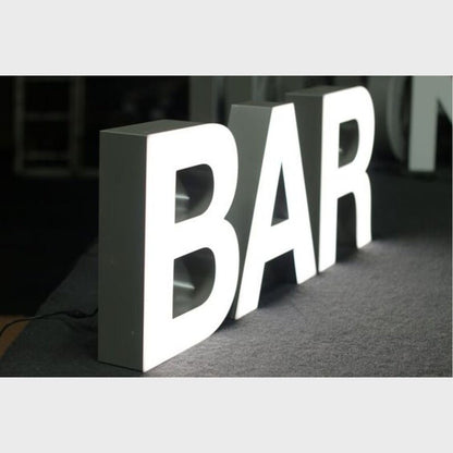 Bar 3D Frontlit Channel Letters Led Light Sign - Shineneon