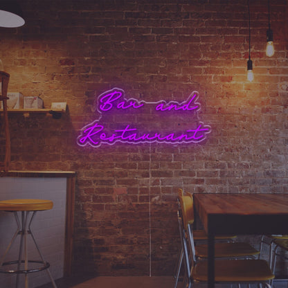 Bar And Restaurant Led Neon Sign Home Bars Chic Cafes And Vibrant Parties | Shineneon