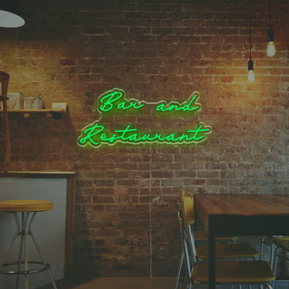 Bar And Restaurant Led Neon Sign Home Bars Chic Cafes And Vibrant Parties | Shineneon
