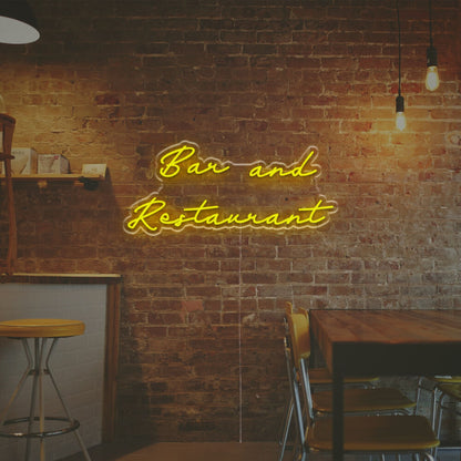 Bar And Restaurant Led Neon Sign Home Bars Chic Cafes And Vibrant Parties | Shineneon