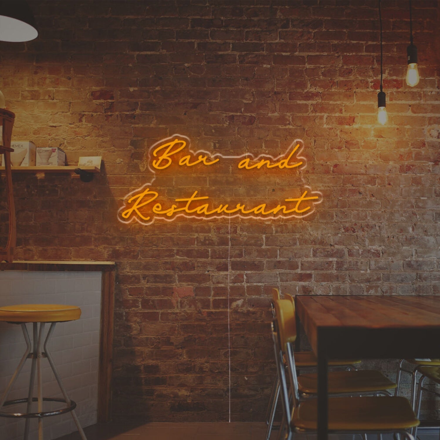 Bar And Restaurant Led Neon Sign Home Bars Chic Cafes And Vibrant Parties | Shineneon