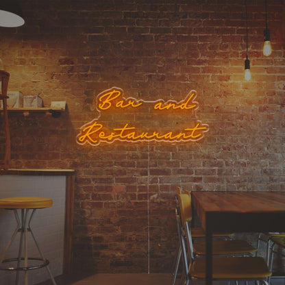 Bar And Restaurant Led Neon Sign Home Bars Chic Cafes And Vibrant Parties | Shineneon
