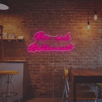 Bar And Restaurant Led Neon Sign Home Bars Chic Cafes And Vibrant Parties | Shineneon