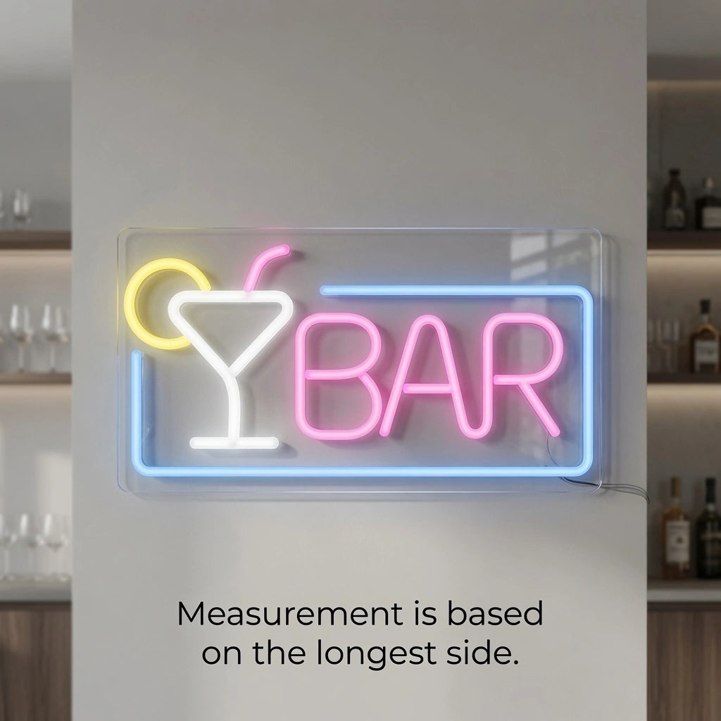 Bar Business LED Neon Sign Wall Art - 04 Size Image