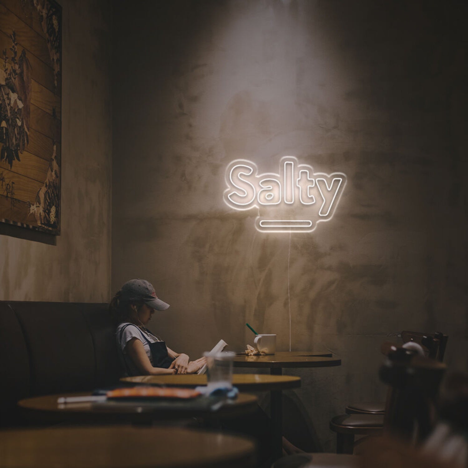 Bar Cafe Or Kitchen With The Vibrant Glow Of Salty Led Neon Sign | Shineneon