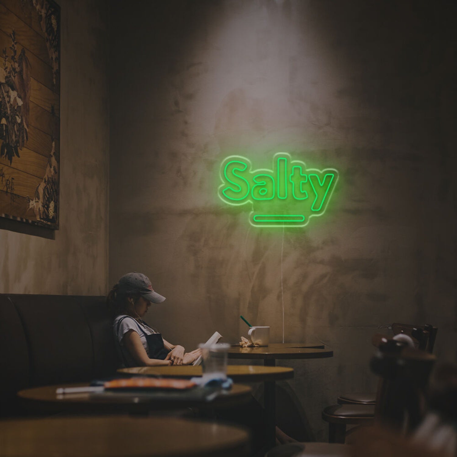 Bar Cafe Or Kitchen With The Vibrant Glow Of Salty Led Neon Sign | Shineneon