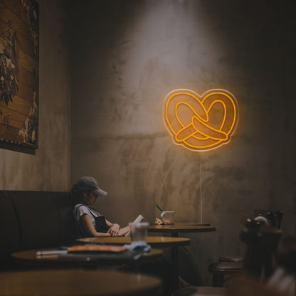Bar Cafe The Glow Of Pretzel Led Neon Sign - Shineneon