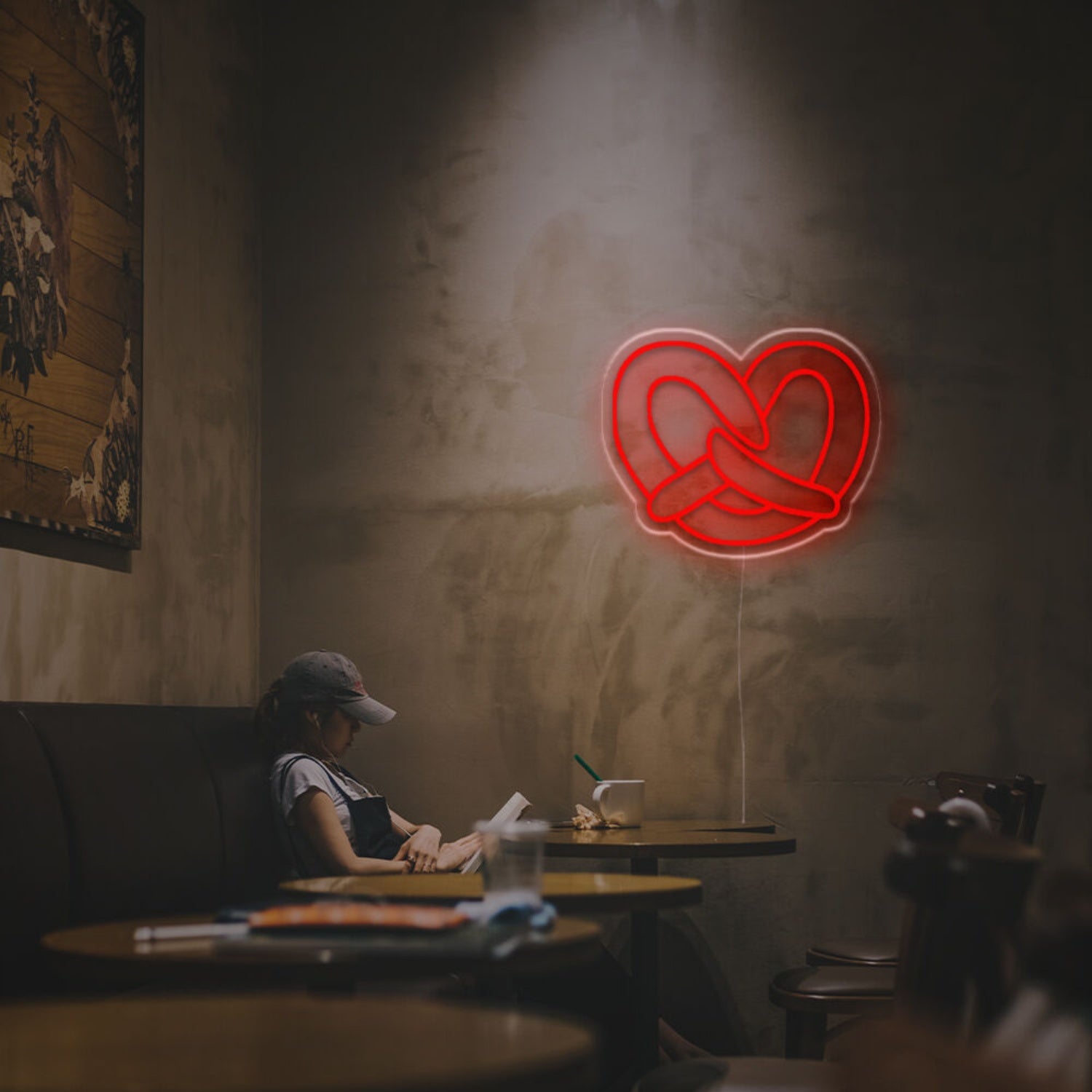 Bar Cafe The Glow Of Pretzel Led Neon Sign - Shineneon