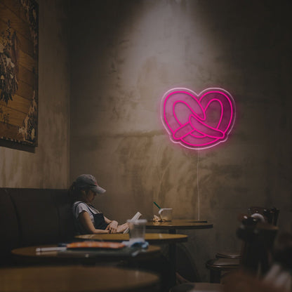 Bar Cafe The Glow Of Pretzel Led Neon Sign - Shineneon