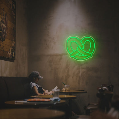 Bar Cafe The Glow Of Pretzel Led Neon Sign - Shineneon