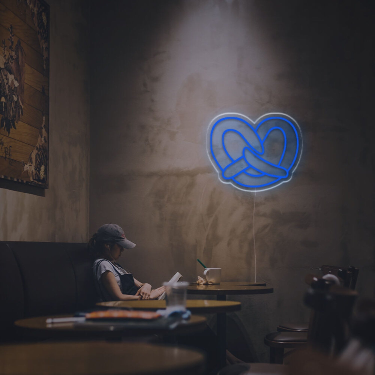 Bar Cafe The Glow Of Pretzel Led Neon Sign - Shineneon