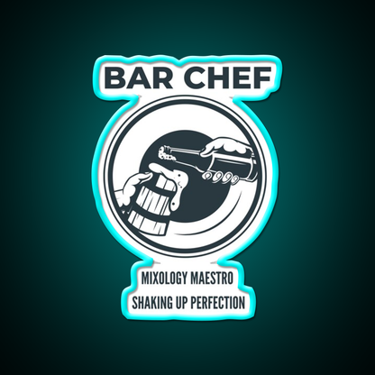 Bar Chef Man Cave Bar Led Neon Sign Bar Decor Rgb Color