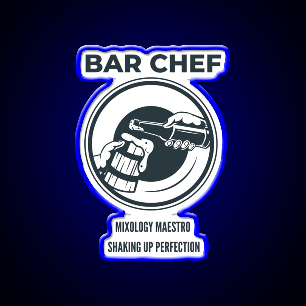 Bar Chef Man Cave Bar Led Neon Sign Bar Decor Rgb Color