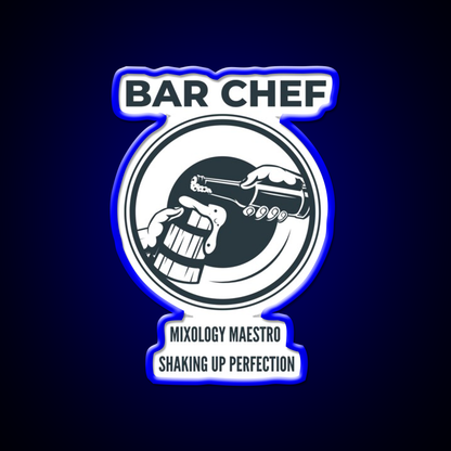 Bar Chef Man Cave Bar Led Neon Sign Bar Decor Rgb Color