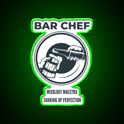 Bar Chef Man Cave Bar Led Neon Sign Bar Decor Rgb Color