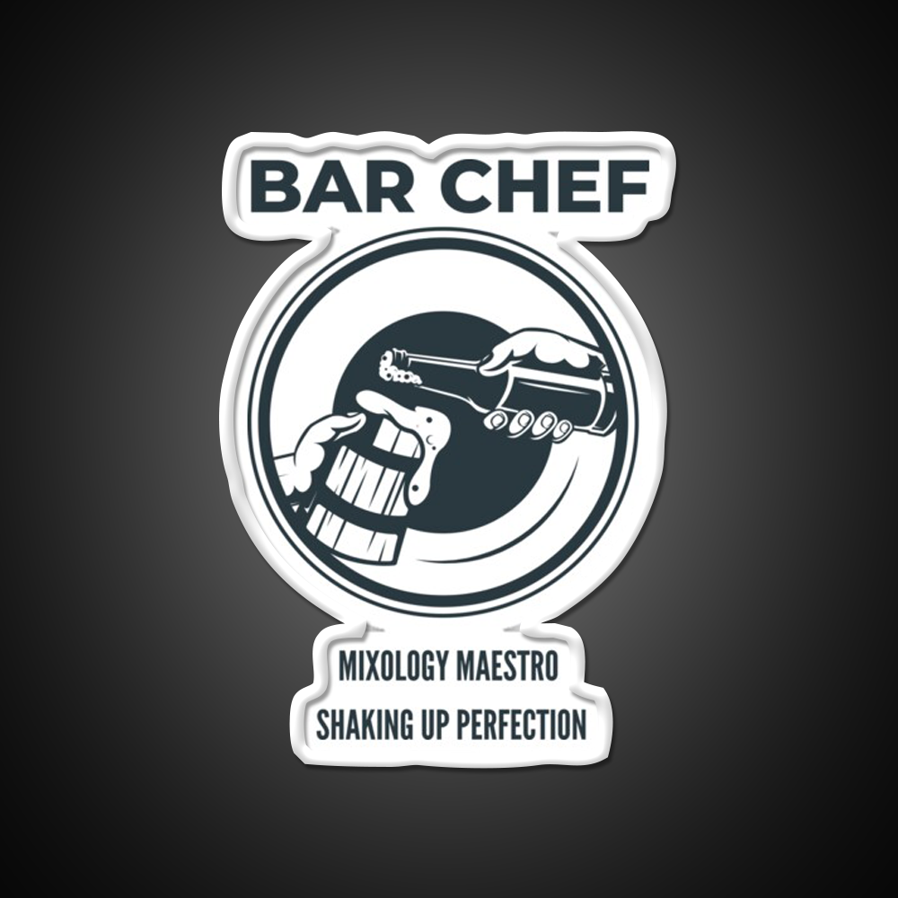 Bar Chef Man Cave Bar Led Neon Sign Bar Decor Rgb Color