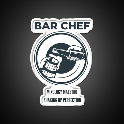 Bar Chef Man Cave Bar Led Neon Sign Bar Decor Rgb Color