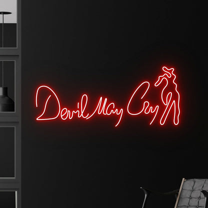 Bar Club With Devil May Cry Led Neon Sign Decor - Shineneon