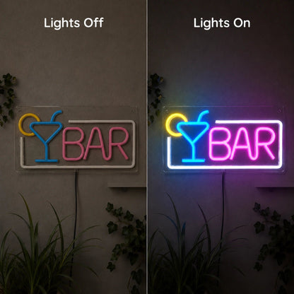 Bar Cocktail Glass LED Neon Sign - Shineneon