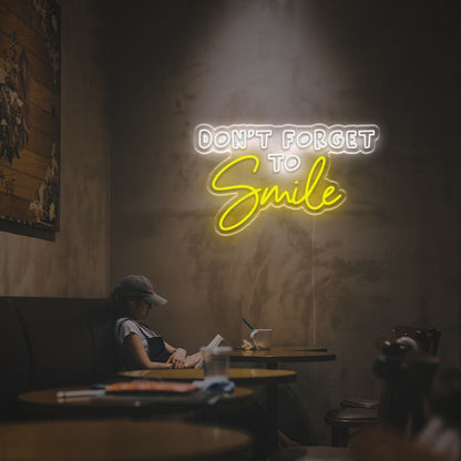 Bar Dont Forget To Smile Led Neon Sign | Shineneon