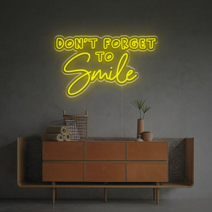 Bar Dont Forget To Smile Led Neon Sign | Shineneon