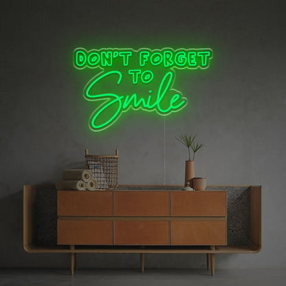 Bar Dont Forget To Smile Led Neon Sign | Shineneon