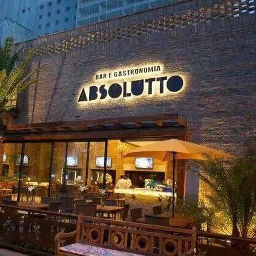 Bar E Gastronomia Absolutto 3D Backlit Channel Letters Led Light Sign - Shineneon