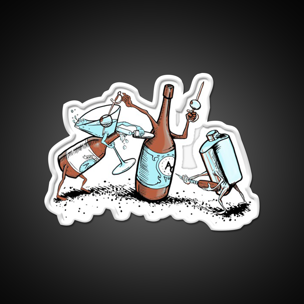 Bar Fight Man Cave Bar Led Neon Sign Rgb Color