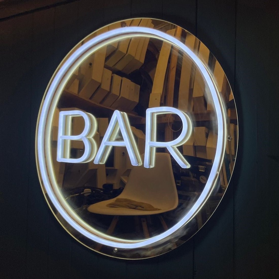 Bar Gold Backing Led Sign Business Neon Sign - Shineneon