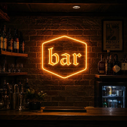 Bar Hexagon LED Neon Sign - Shineneon
