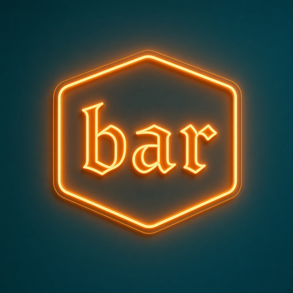 Bar Hexagon LED Neon Sign
