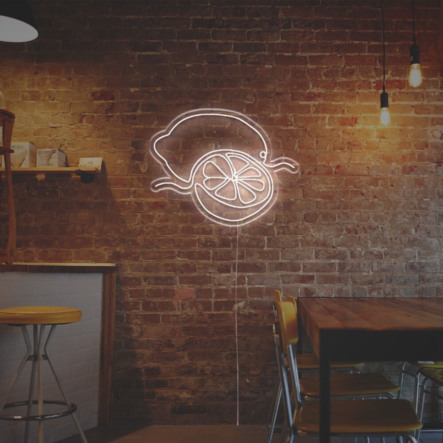 Bar Kitchen Or Summer Event With The Sliced Lemon Led Neon Sign | Shineneon