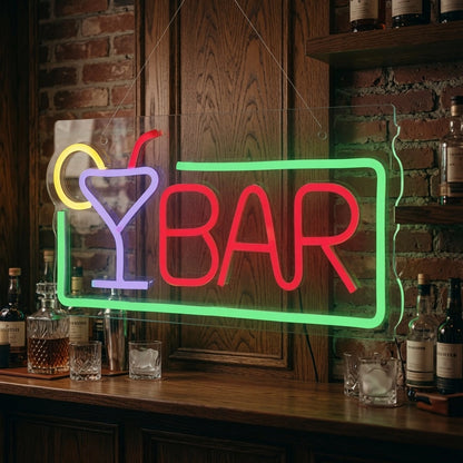Bar LED Neon Sign Home Decor - 03 Real Lifestyle Scene