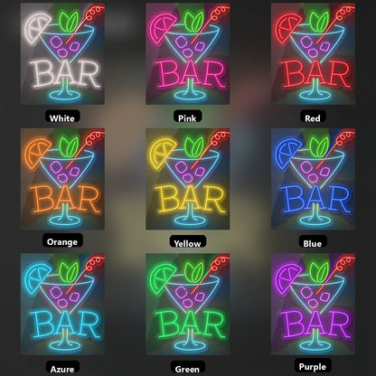 Bar LED Neon Sign Living Room Decor - 05 Color Grid