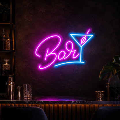 Bar LED Neon Sign Wall Art - 01 Original Product Image