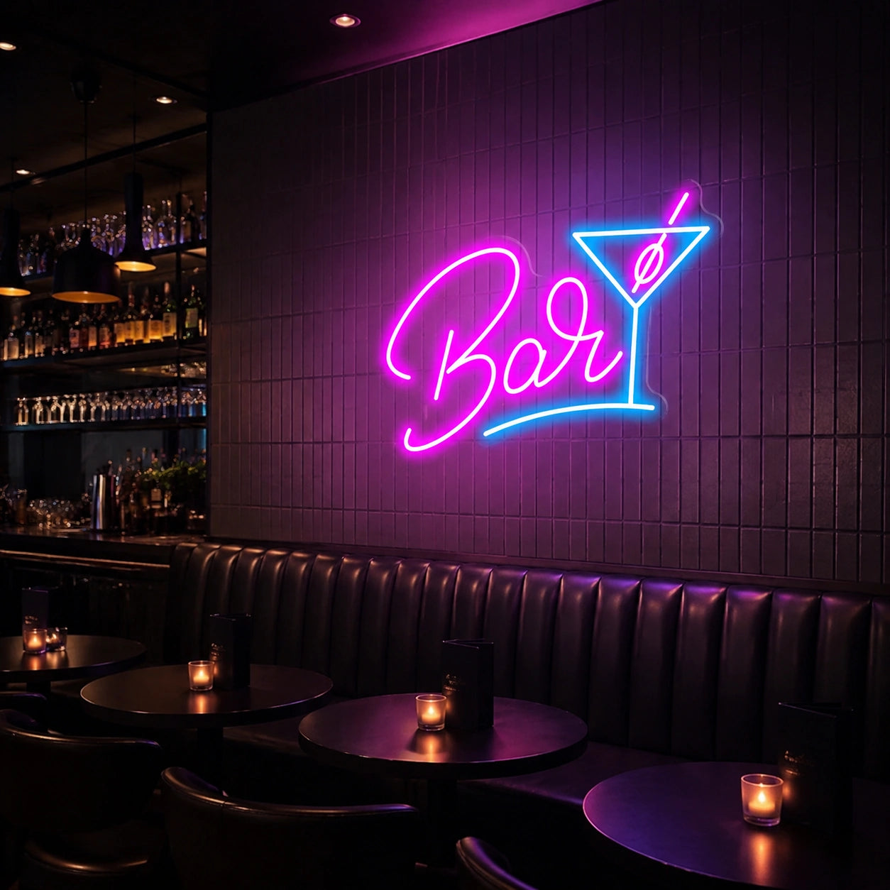 Bar LED Neon Sign Wall Art - 04 Size Image