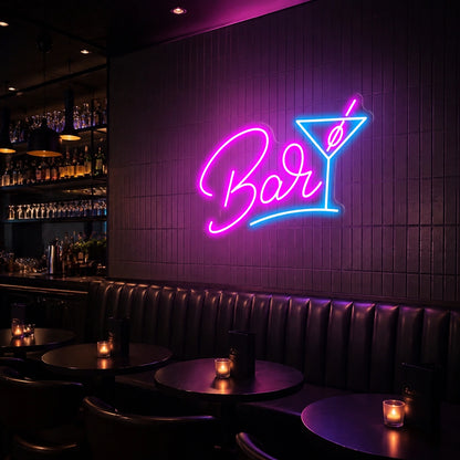 Bar LED Neon Sign Wall Art - 04 Size Image