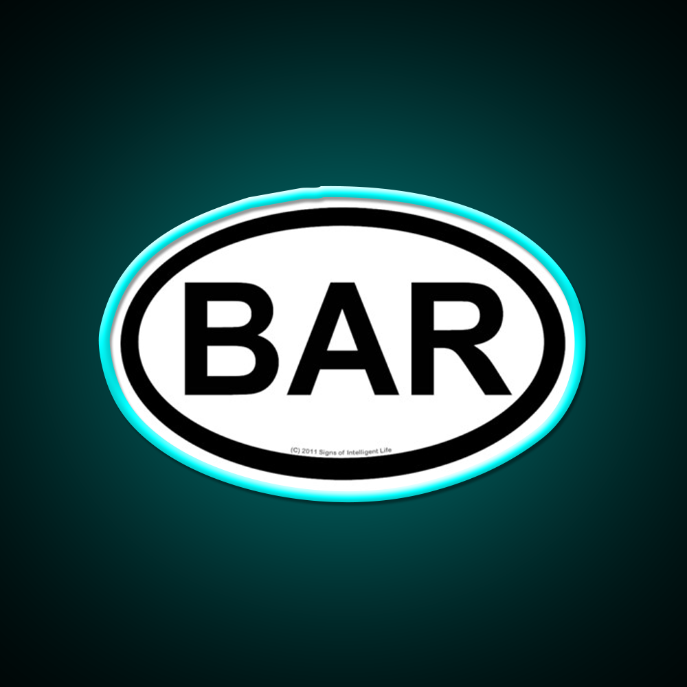 Bar Location Man Cave Bar Led Neon Sign Rgb Color
