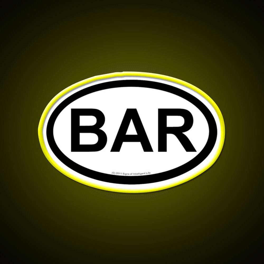 Bar Location Man Cave Bar Led Neon Sign Rgb Color