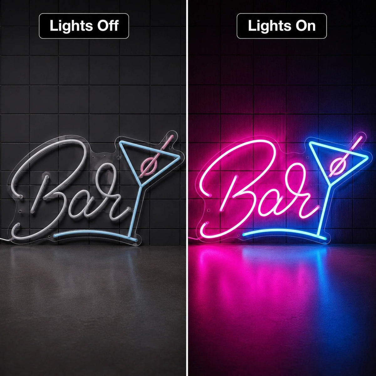 Bar Martini Glass LED Neon Sign - Shineneon